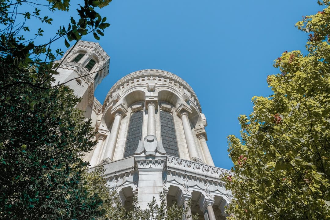 Fourvière basilique low angle view